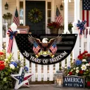 250 Years of Freedom Semicircular Flag