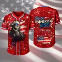 America 250 George Washington Baseball Jersey Red
