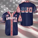 America 250 Patriotic Baseball Jersey Shirt