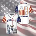 America 250 We The People Baseball Jersey White