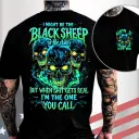 Gen X Custom Birth Year Skull Shirt –  I Might Be The Black Sheep Of The Family Graphic Tee