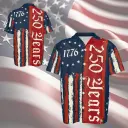 1776 250 Years Patriotic Baseball Jersey Shirt