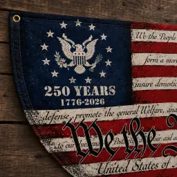 We The People 250 Years Semicircular Flag thumbnail 5