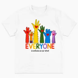 Everyone Is Welcome Rainbow T-Shirt thumbnail 1