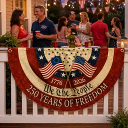 We The People 250 Years of Freedom Semicircular Flag thumbnail 5