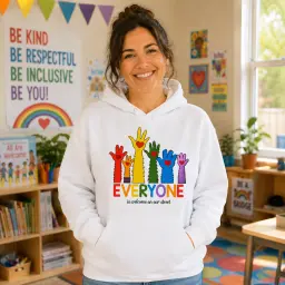 Everyone Is Welcome Rainbow T-Shirt thumbnail 6