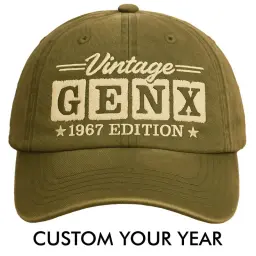 Vintage Gen X Customize Hat, Gen X 1965 1980 Edition Cap thumbnail 2