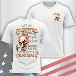 Gen X Custom Birth Year Skull Shirt –  Cup Of Fuckoffee Graphic Tee thumbnail 3