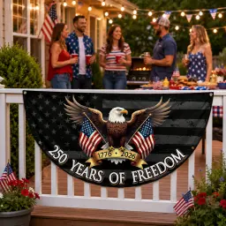 250 Years of Freedom  Semicircular Flag thumbnail 2