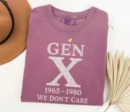 Gen X 1965-1980 We Don t Care Tee thumbnail 4