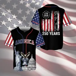America 250 Years We The People Baseball Jersey thumbnail 1