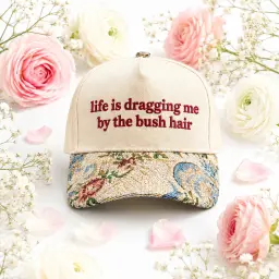 Life Is Dragging Me By The Bush Hair Cap thumbnail 5