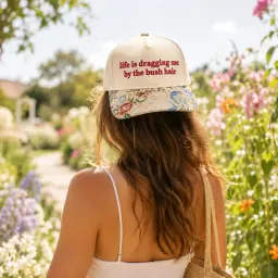 Life Is Dragging Me By The Bush Hair Cap thumbnail 2