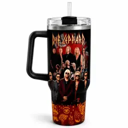 Def Leppard Glam Rock Band Tumbler thumbnail 4