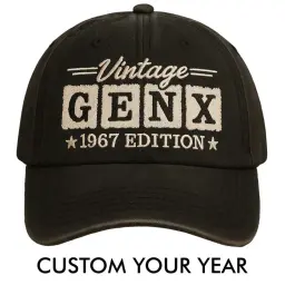 Vintage Gen X Customize Hat, Gen X 1965 1980 Edition Cap thumbnail 1