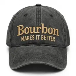 Bourbon Makes It Better Washed Hat thumbnail 1