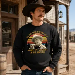 Funny Western Punch Yo' Momma Shirt thumbnail 2