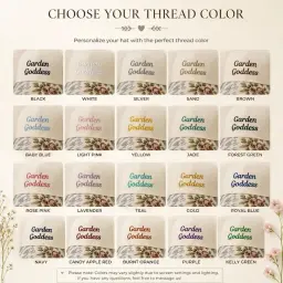 Funny Floral Brim Voluptuous Vocabulary Cap thumbnail 6