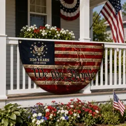 We The People 250 Years Patriotic Semicircular Flag thumbnail 3