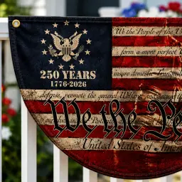 We The People 250 Years Patriotic Semicircular Flag thumbnail 5