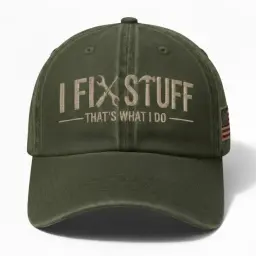 I Fix Stuff That s What I Do Embroidered Cap thumbnail 3