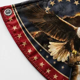 Custom Family Name 250 Years of Freedom Semicircular Flag thumbnail 5