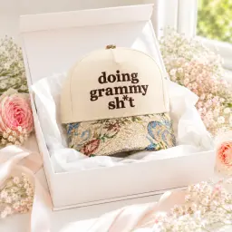 Doing Grammy Sh*t Floral Embroidered Cap thumbnail 3
