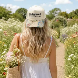 Undiagnosed But Something Ain't Right Embroidered Cap thumbnail 3