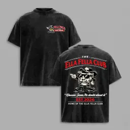 Ella Fella Club Washed Cotton T-Shirt thumbnail 1