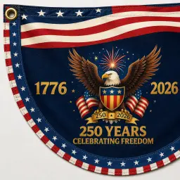 250 Years Celebrating Freedom Semicircular Flag thumbnail 5