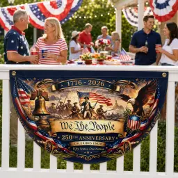 We The People 250th Anniversary Semicircular Flag thumbnail 3