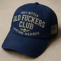 100% Bitter Old F*ckers Club Life Time Member Cap thumbnail 3