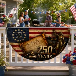 1776-2026 We The People 250 Years Bunting Semicircular Flag thumbnail 2