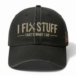 I Fix Stuff That s What I Do Embroidered Cap thumbnail 1
