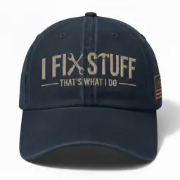 I Fix Stuff That s What I Do Embroidered Cap thumbnail 2