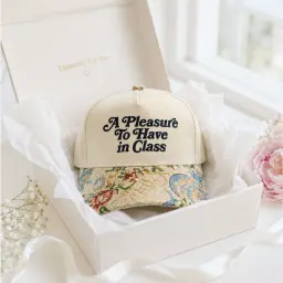 A Pleasure To Have In Class Embroidered Cap thumbnail 1