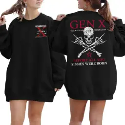 Generation X Custom Year Badass Generation T-shirt, Gen X FAFOT Shirt - 100% Cotton Top Unisex Comfort Womenswear, Custom Year Of Birth Shirt Printed Tshirt thumbnail 2