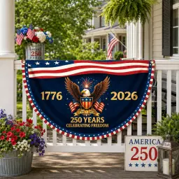 250 Years Celebrating Freedom Semicircular Flag thumbnail 2