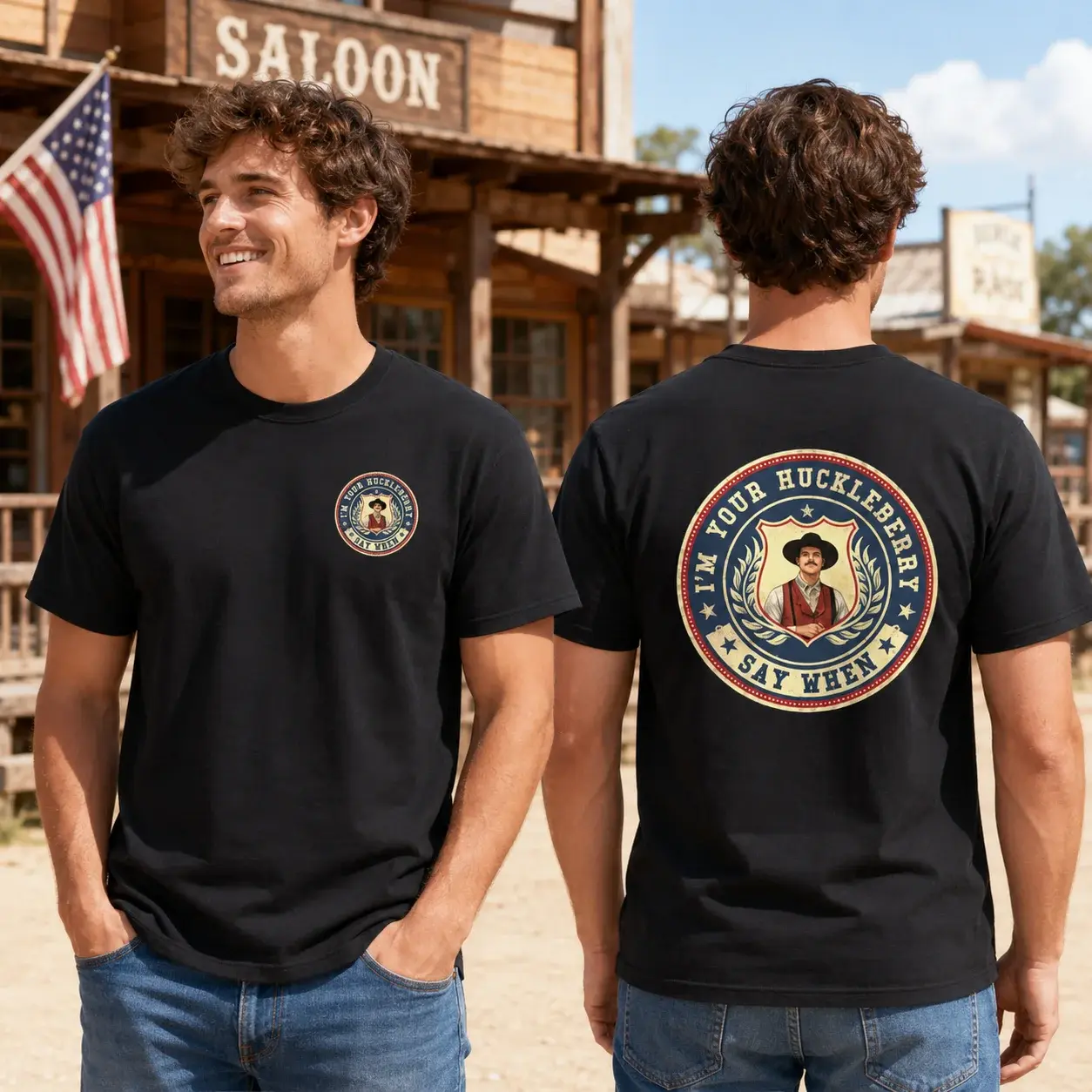 Tombstone I’m Your Huckleberry Say When Shirt
