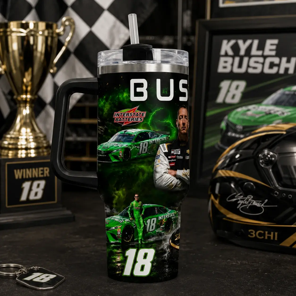 Kyle Busch Rowdy Racing Tribute Tumbler