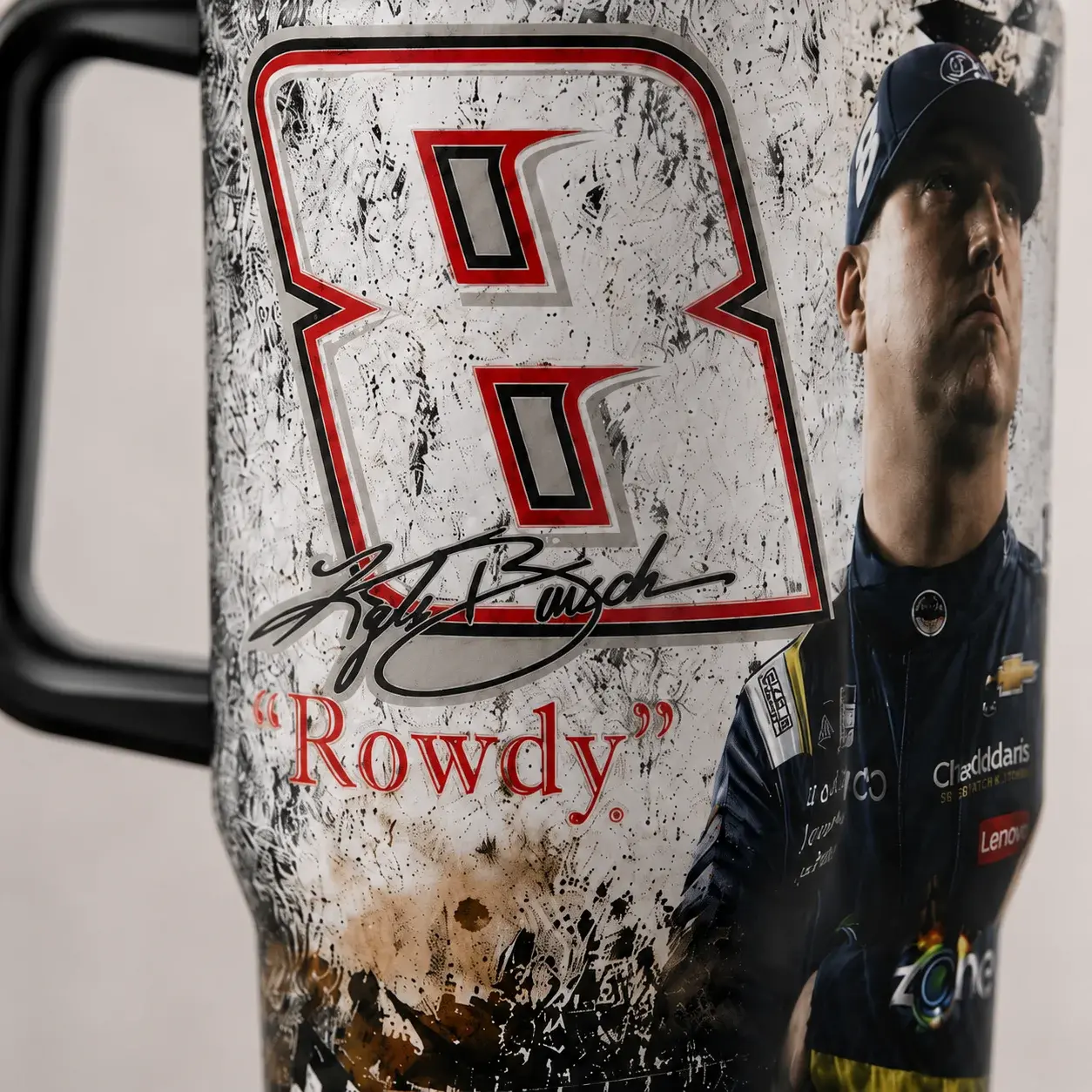 Kyle Busch Number 8 Rowdy Racing Tumbler