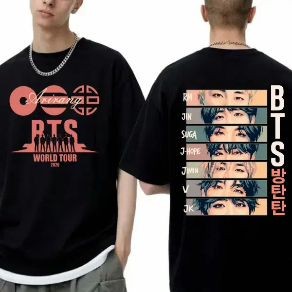 Minimal BTS World Tour 2026 Concert T-Shirt