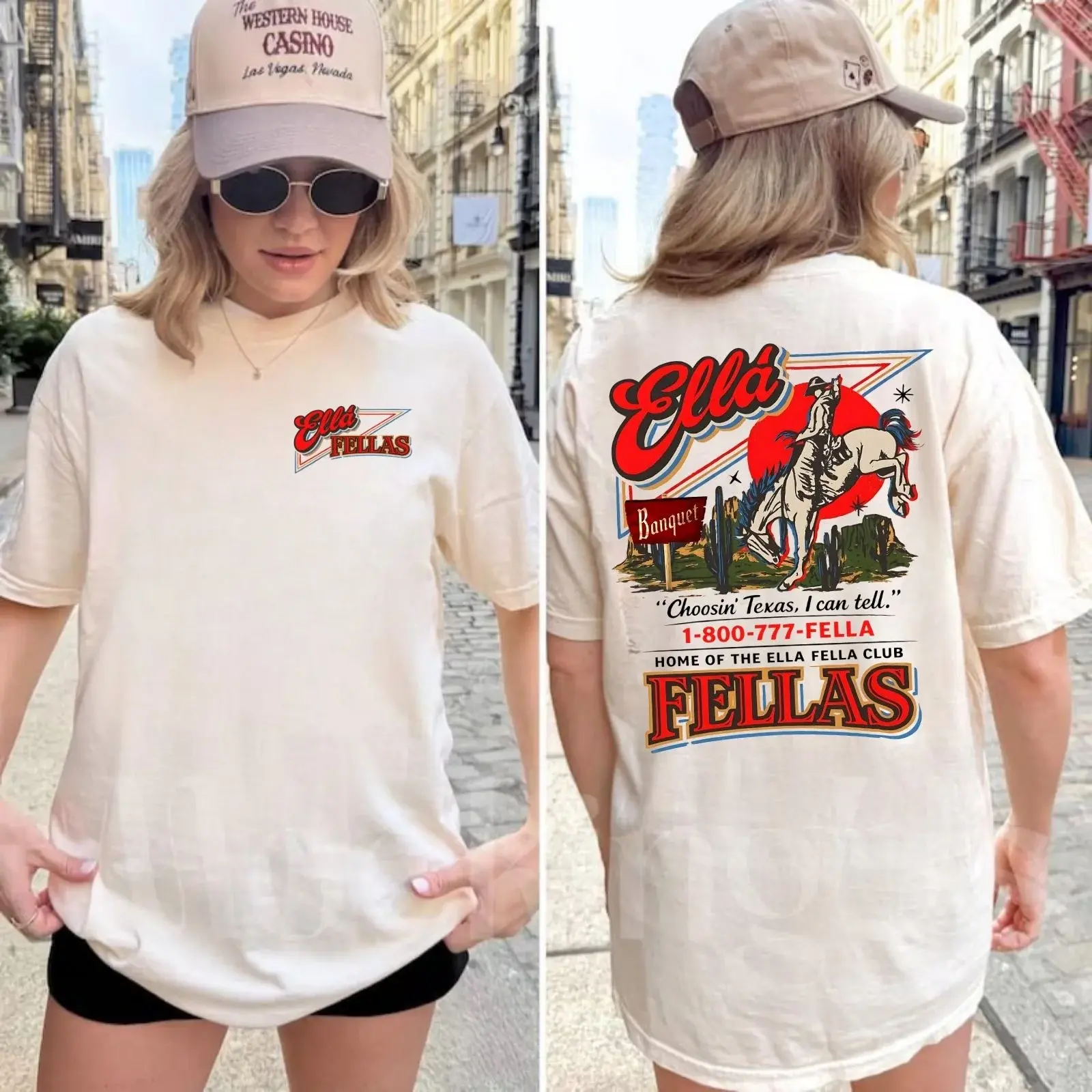 Ella Fellas Club Western Cowboy T-Shirt