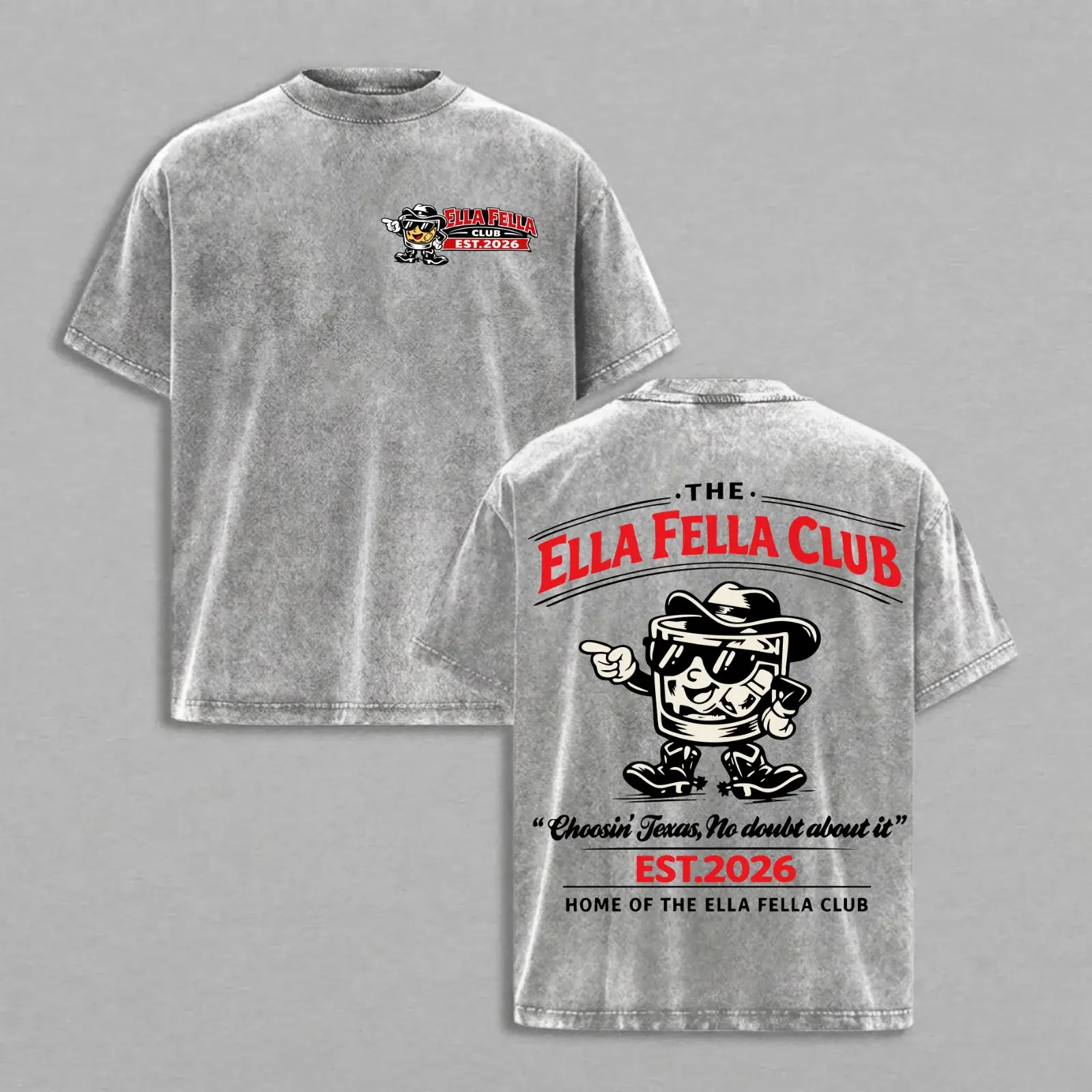 Ella Fella Club Washed Cotton T-Shirt