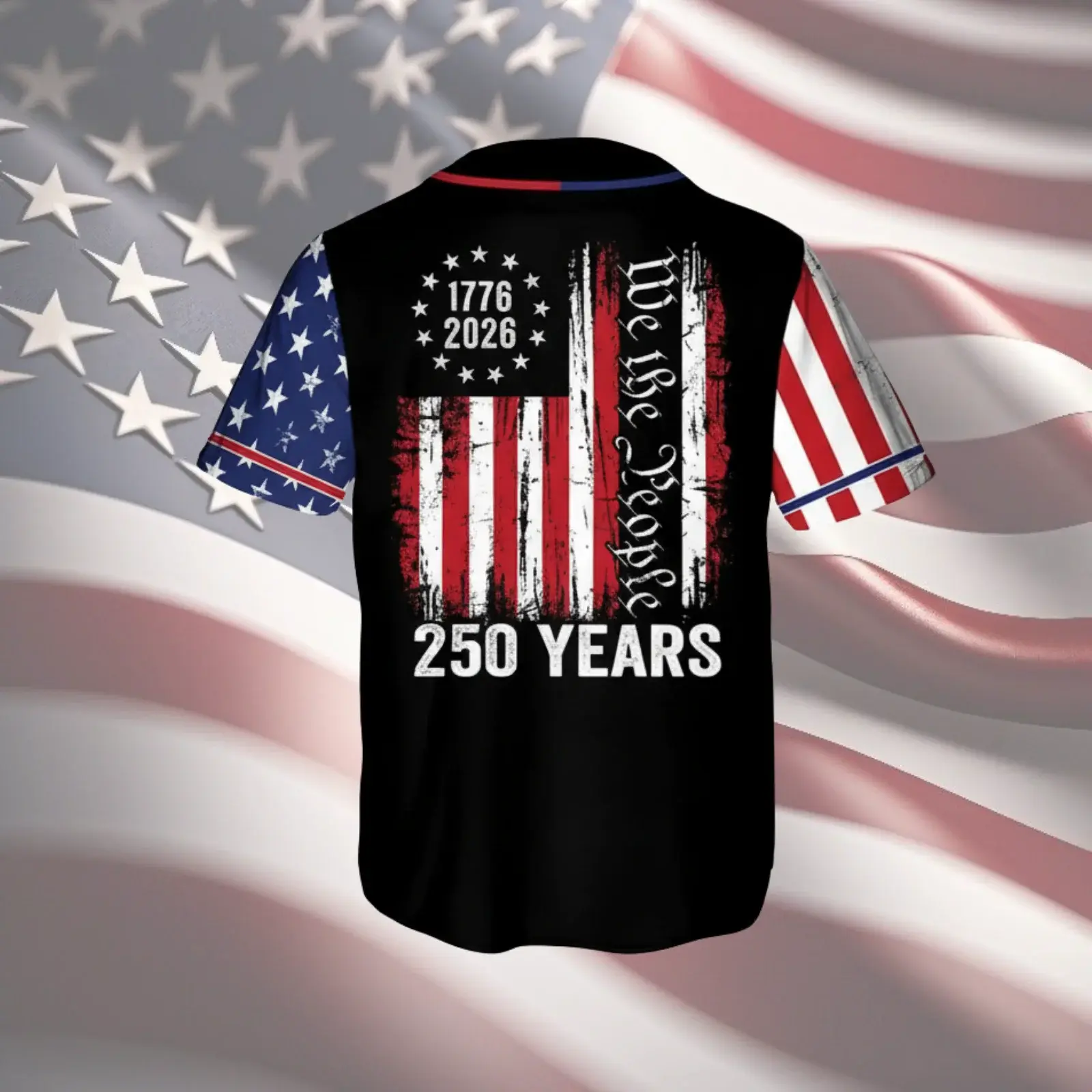 America 250 Years We The People Baseball Jersey