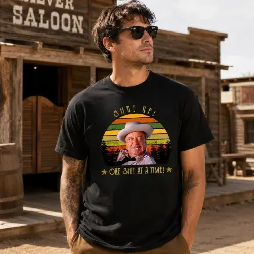 Retro Western Cowboy Funny Quote Shirt