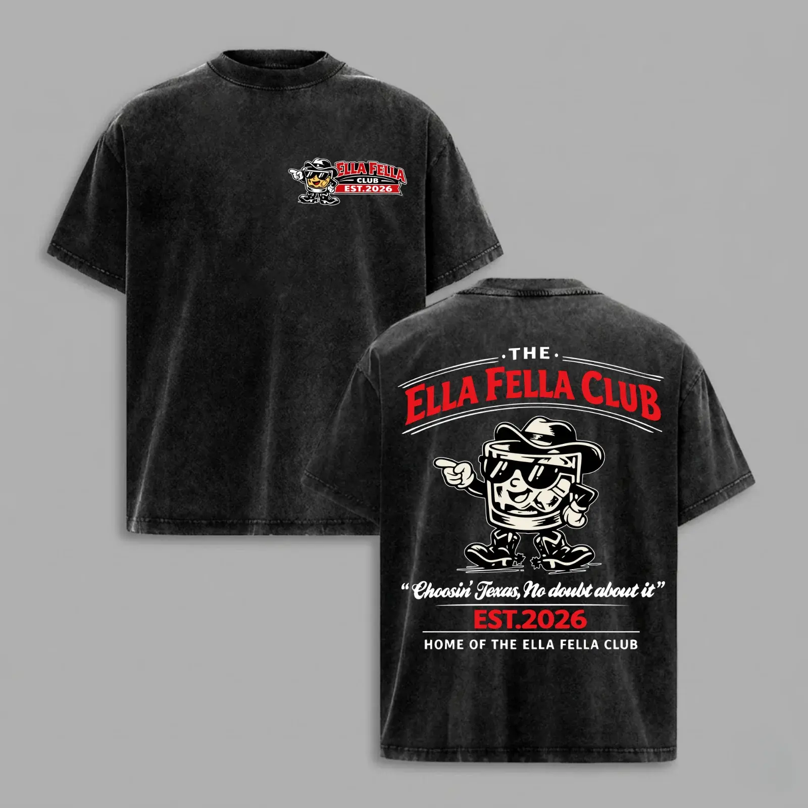 Ella Fella Club Washed Cotton T-Shirt