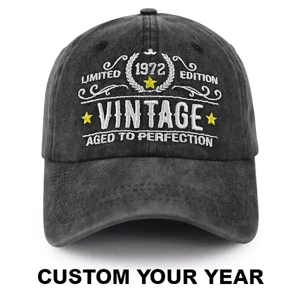 Custom Year Vintage Limited Edition Cap