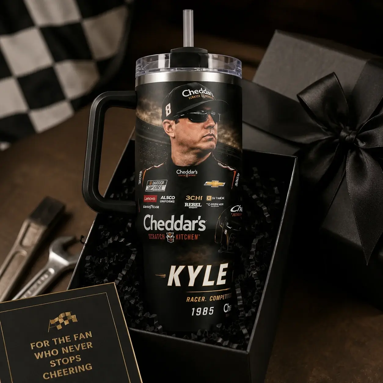 Kyle Busch Number 8 Racing Fan Tumbler