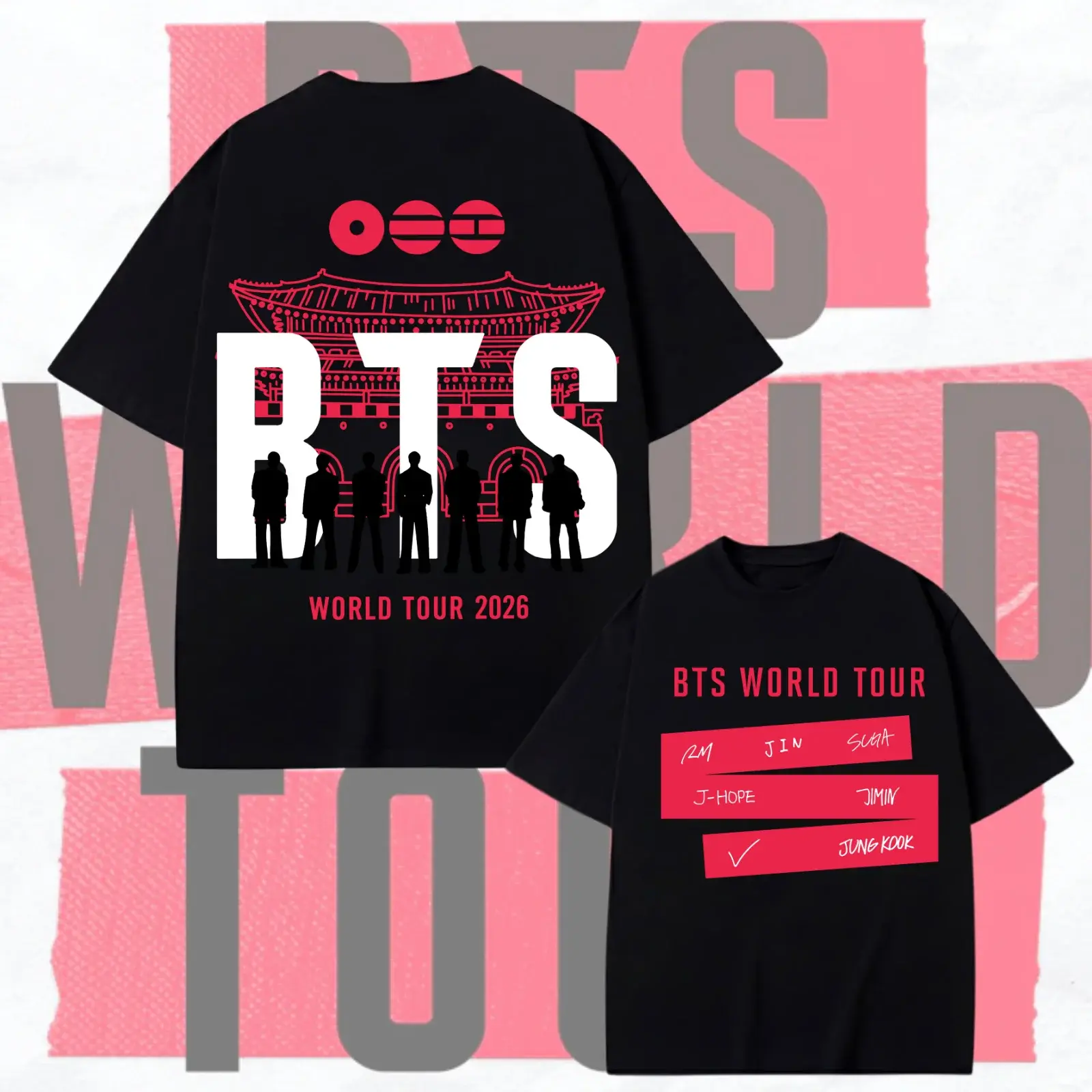 BTS World Tour 2026 Graphic T-Shirt